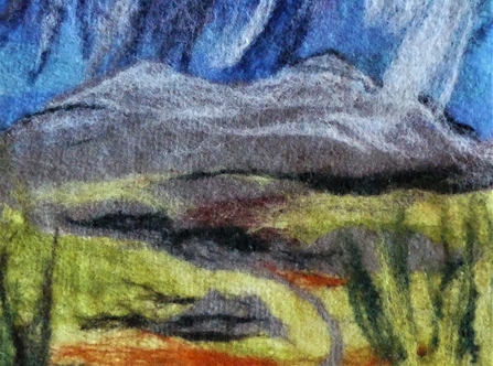 Image of felt landscape by Julia Garner