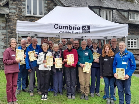 Image of winners of Badgers Paw Awards 2023 credit Cumbria Wildlife Trust