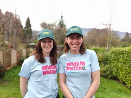 Image of two Ruth Davey and Mia Ambrose leaders of Cockermouth Caterpillars credit Cumbria Wildlife Trust