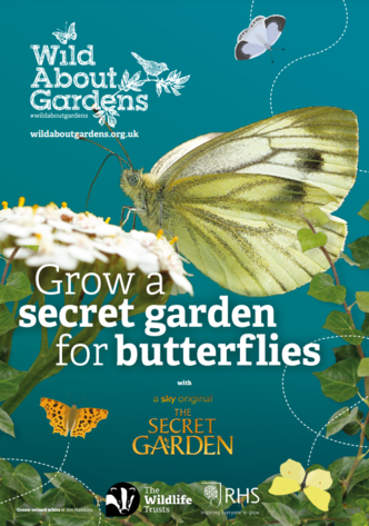 Butterflies Wild About Gardens free leaflet front cover