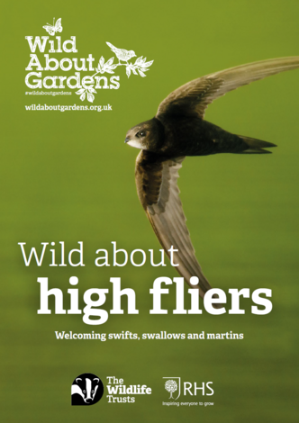 Wild About Gardens help swifts, swallows and martins free leaflet download cover