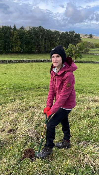 Vicky Slugocki, Volunteer in action, Bowber Head Farm, 2023