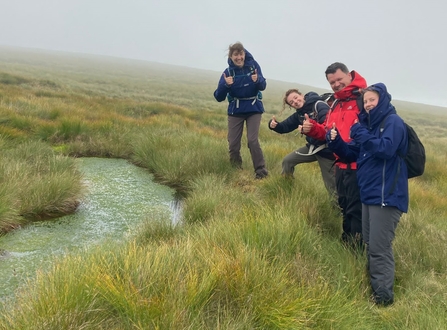 Peatland Assistant Grace Fuller thumbs up