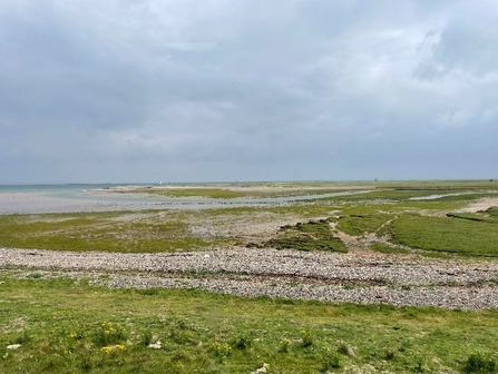 A view of shingle on walney island