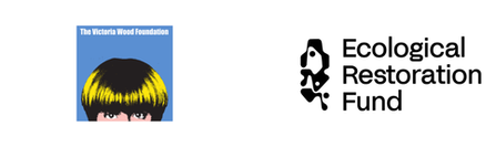 The Victoria Wood Foundation logo and Ecological Restoration Fund logo combined into one image
