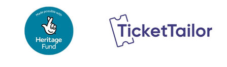 National Heritage Lottery Fund and Ticket Tailor logos