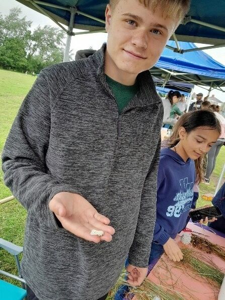 a young nature volunteer