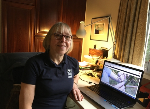 Jan McArthur working from home