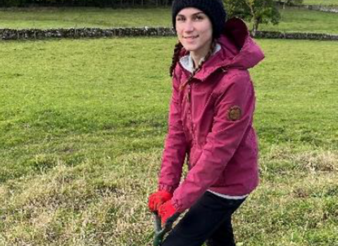 Vicky Slugocki, Volunteer in action, Bowber Head Farm, 2023