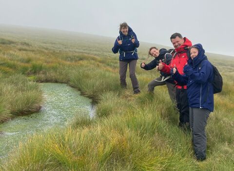 Peatland Assistant Grace Fuller thumbs up